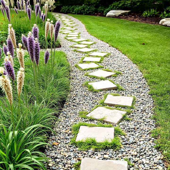 gravel and stone pathway