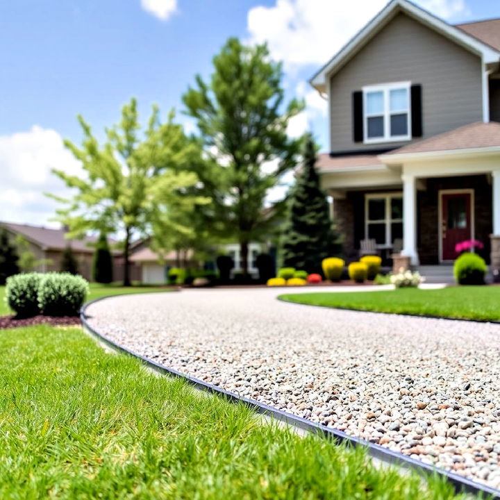 gravel driveway plastic edging