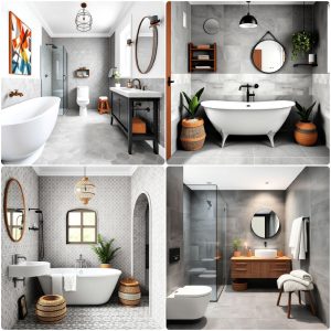 grey tile bathroom ideas