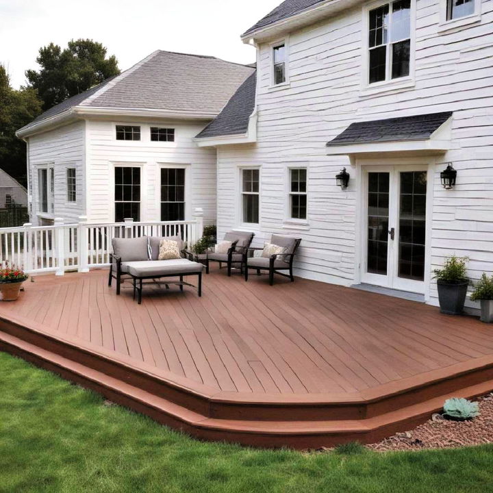 ground level composite deck