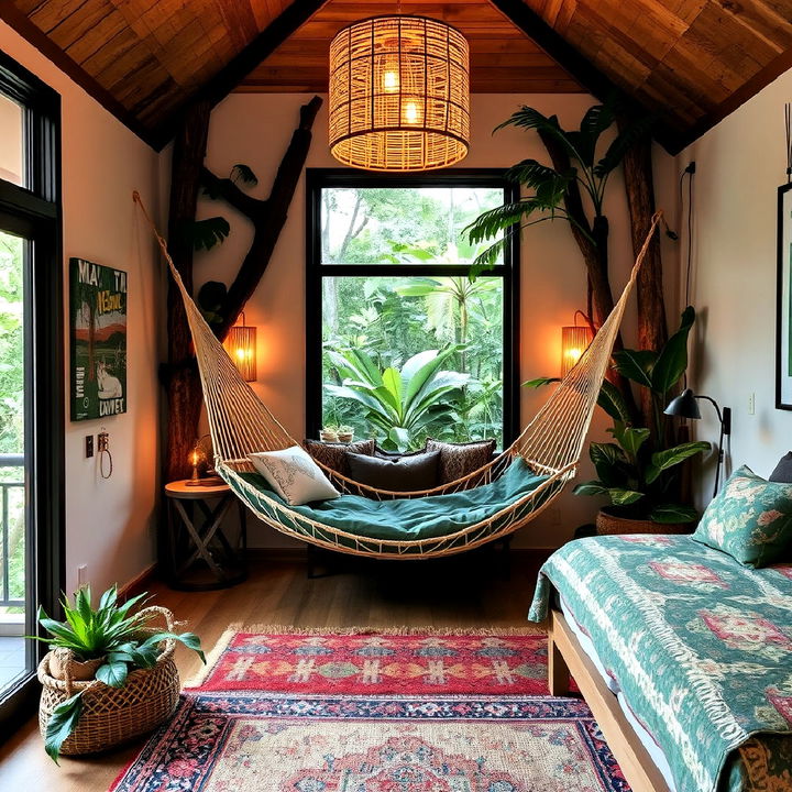 hammock corner for a jungle escape