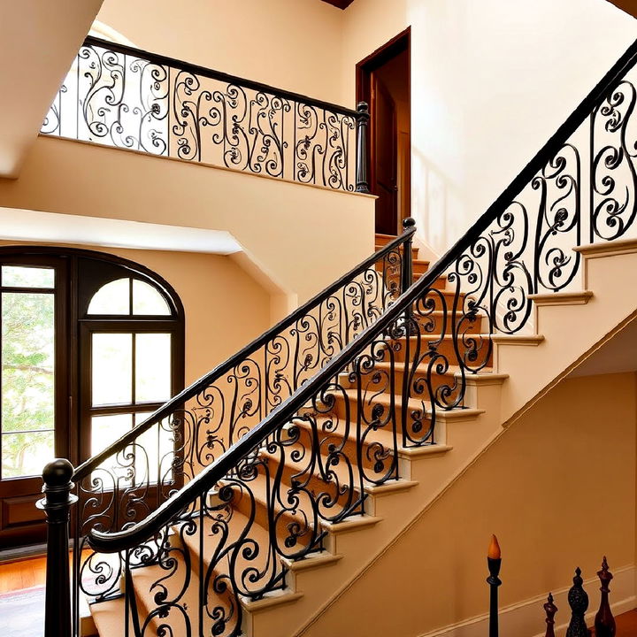 handcrafted stair railings