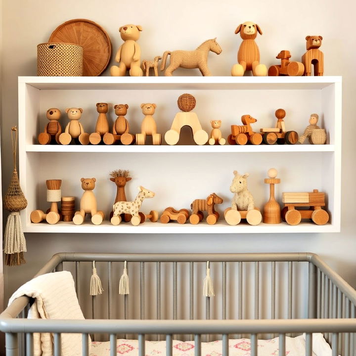 handmade wooden toys for a rustic accent