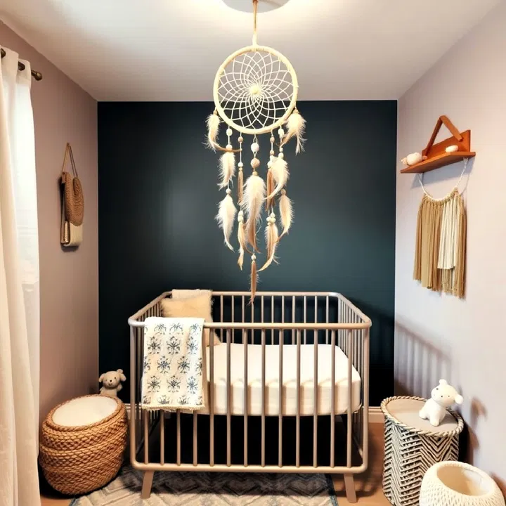 hang a delicate dreamcatcher over the crib