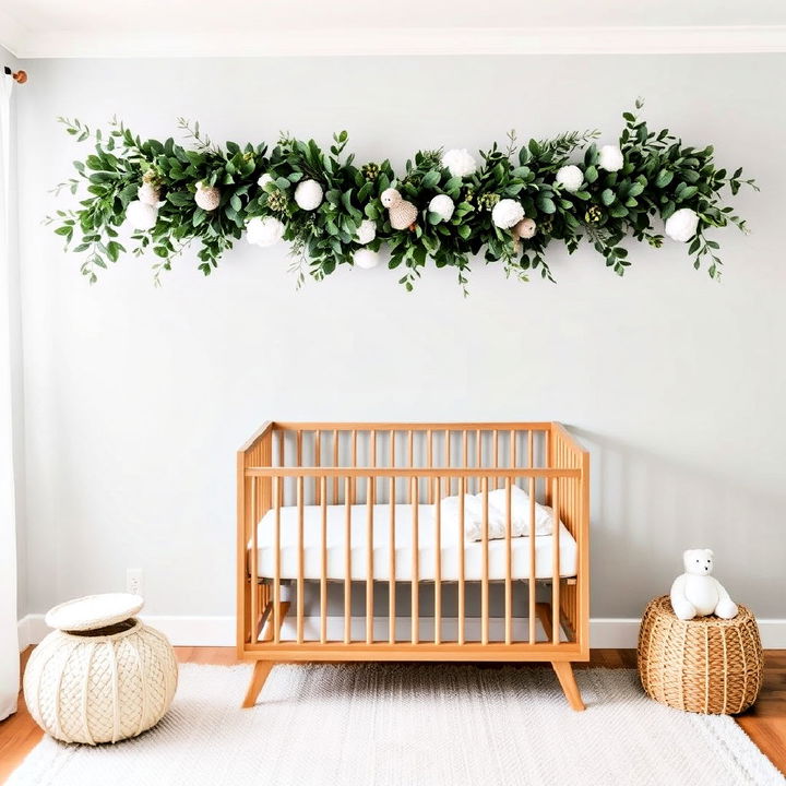 hang a eucalyptus garland above the crib