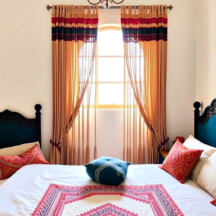 hanging beaded curtains for moroccan bedroom