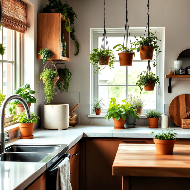 herb garden for freshness and greenery