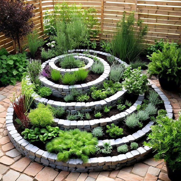 herb spiral garden