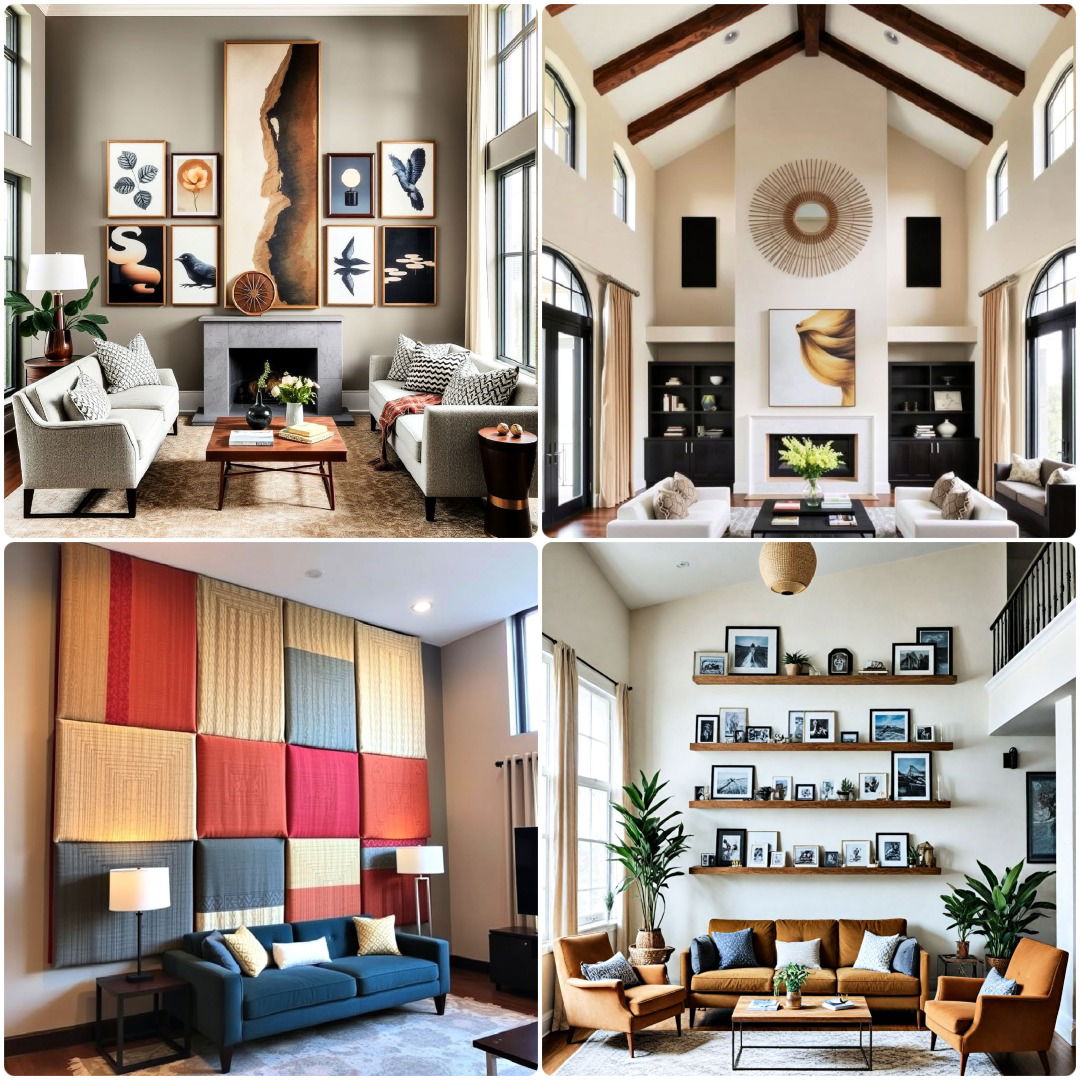 25 High Ceiling Tall Wall Decor Ideas You’ll Love