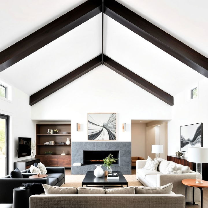 high contrast modern beams