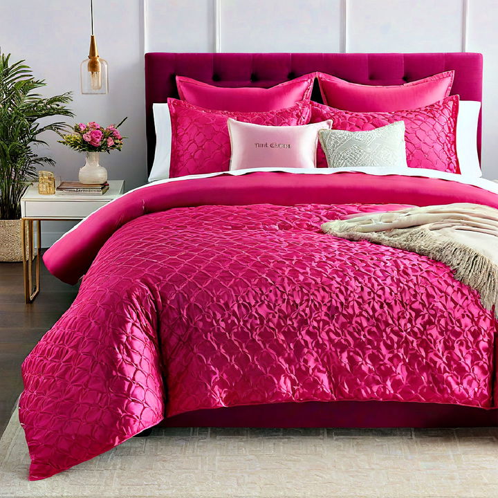 hot pink bedding