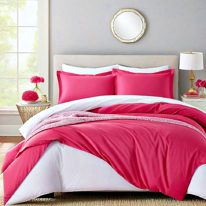 hot pink duvet covers