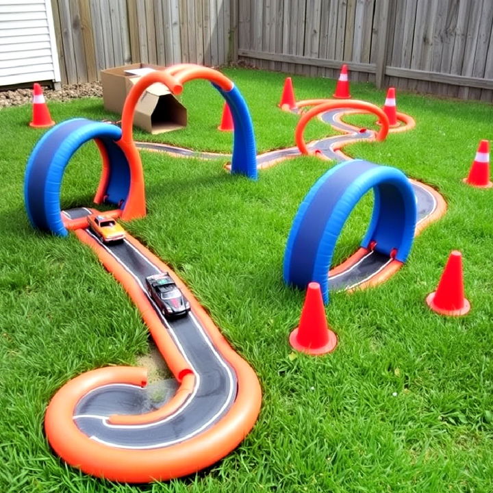 hot wheels themed obstacle course