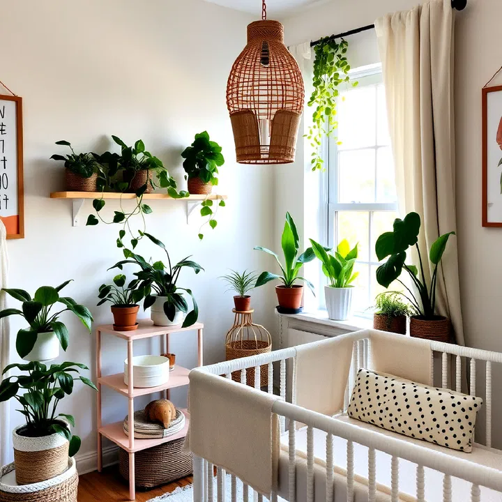 houseplants for boho style nursery