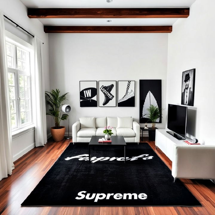 hypebeast rug to add texture