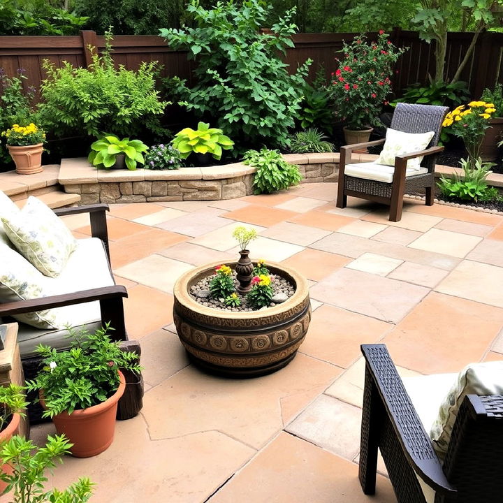 incorporate sandstone patio flooring