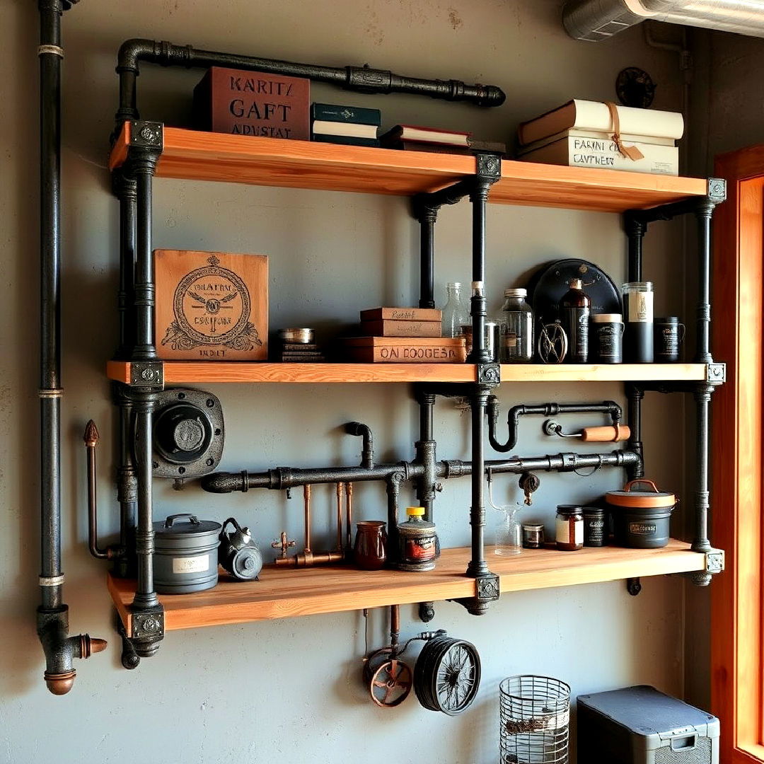 industrial pipe shelving