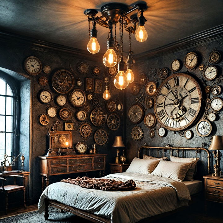 industrial style ambient bedroom lighting