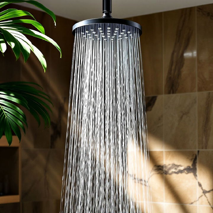 install a rainfall shower