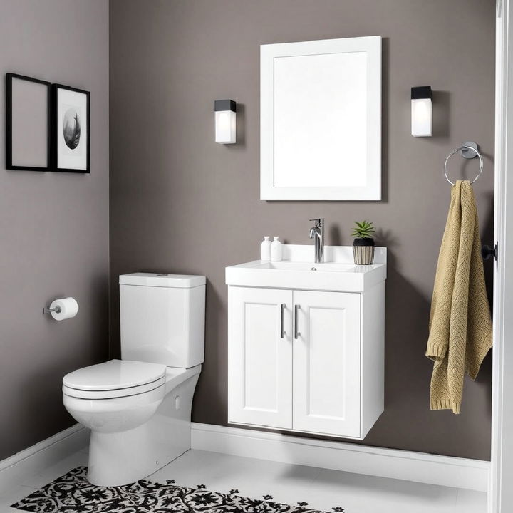 install a slim vanity for space efficiency