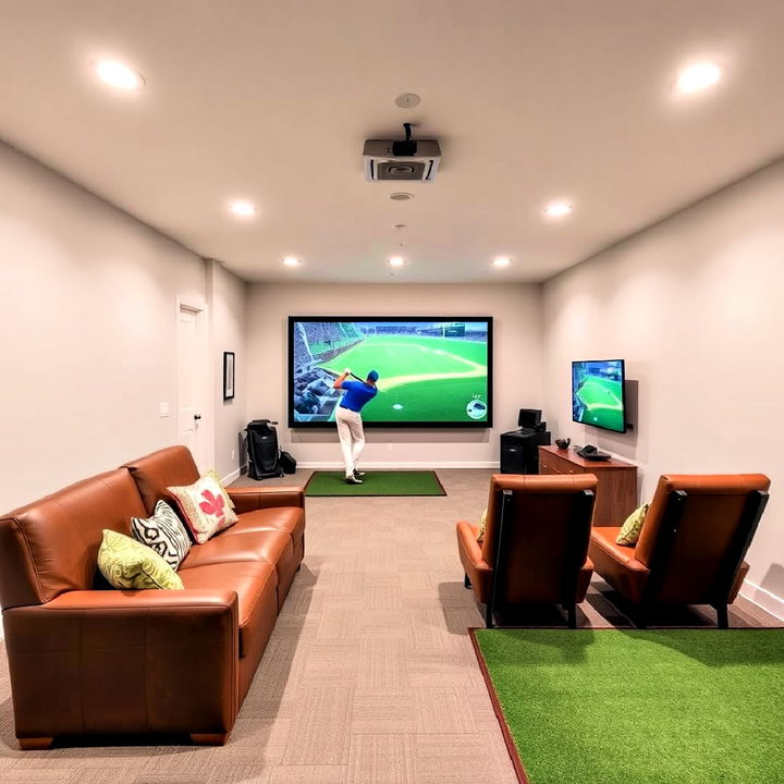 interactive sports simulators for basement