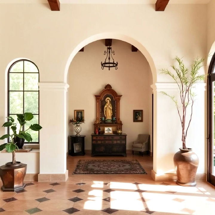 interior niches and archways