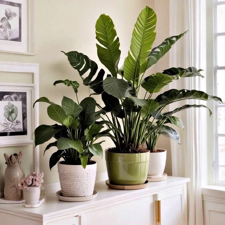 inviting leafy houseplants decor