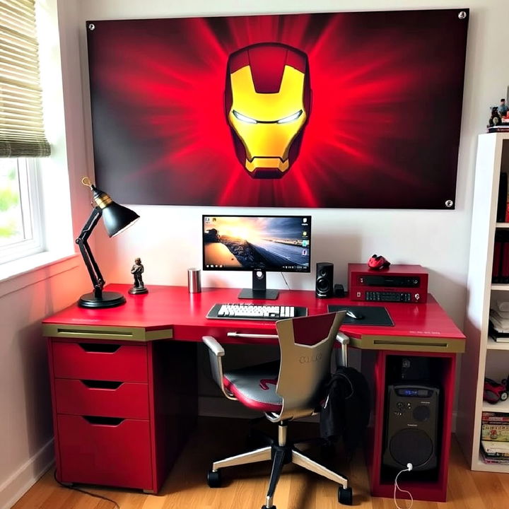 iron man desk setup