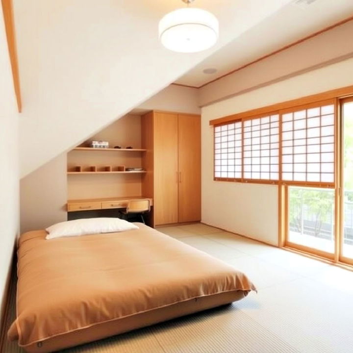 japanese inspired futon on the floor