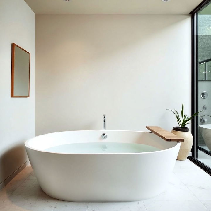 japanese inspired soaking tub idea