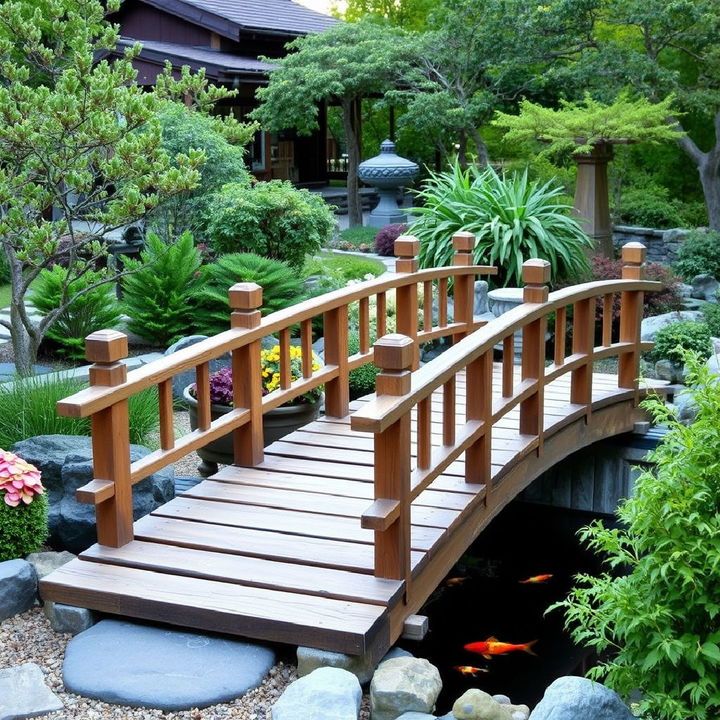 japanese style bridge for garden