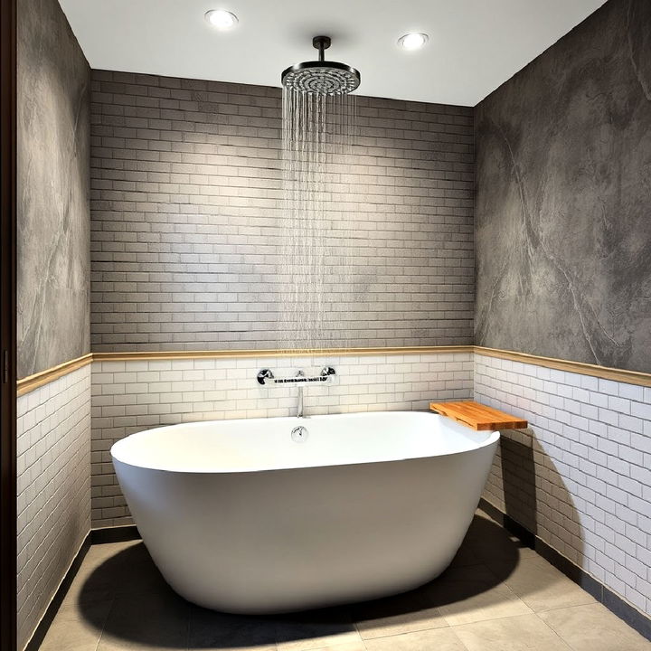 japanese style soaking tub with shower