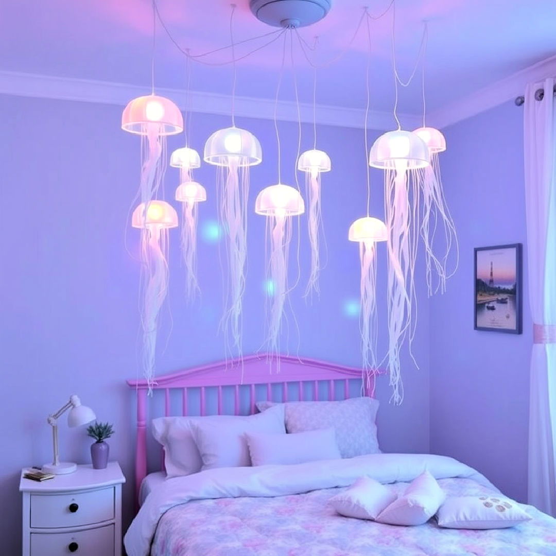 jellyfish inspired hanging lights