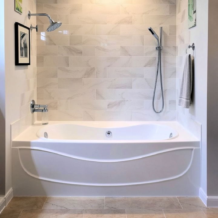 jetted tub with shower combo