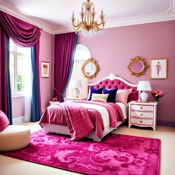 jewel toned accents for a luxury princess room