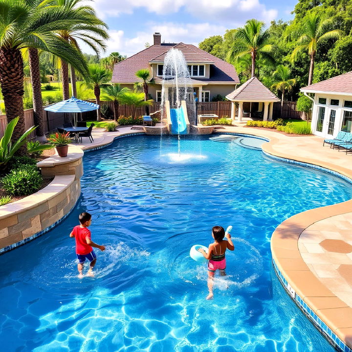 kid friendly lagoon pool for family fun