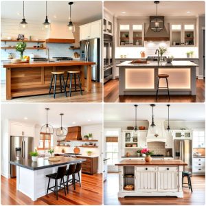 kitchen shiplap ideas with kitchen island ideas