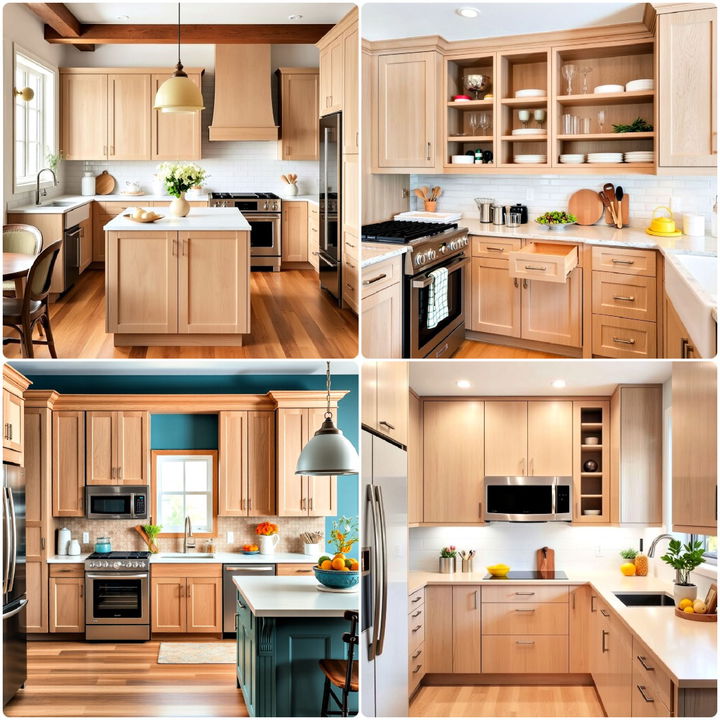 kitchens with white oak cabinets