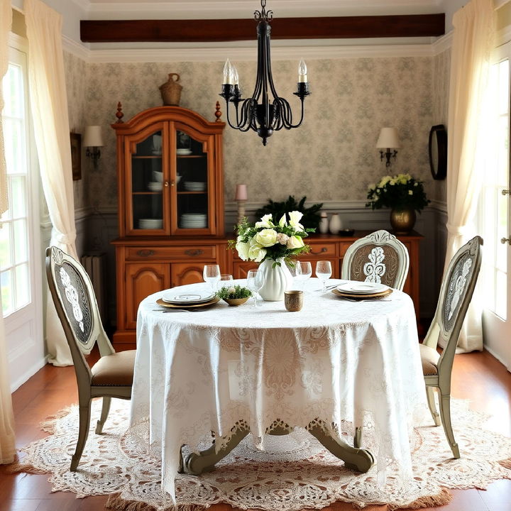 lace tablecloths for dining room