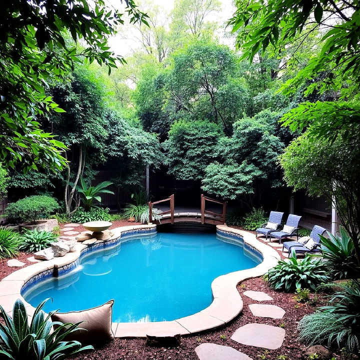 lagoon pool with a secret hideaway