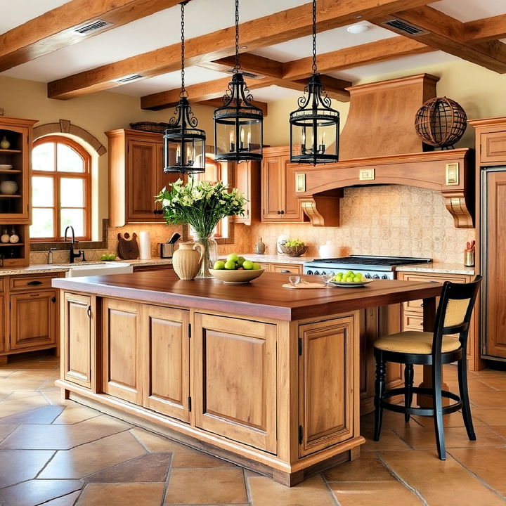 large kitchen island