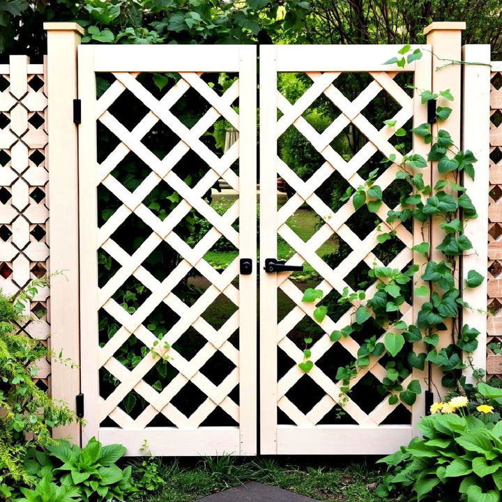 lattice garden gate