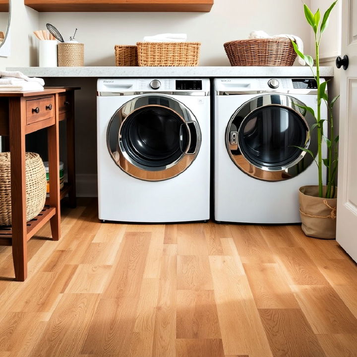 laundry room bamboo flooring