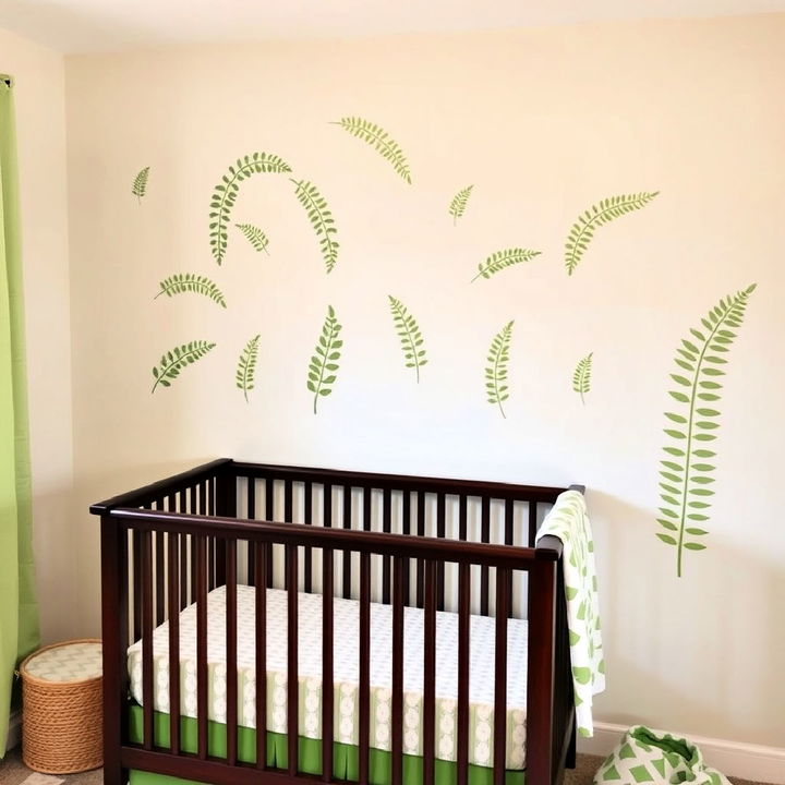 leaf shaped wall decals for nursery