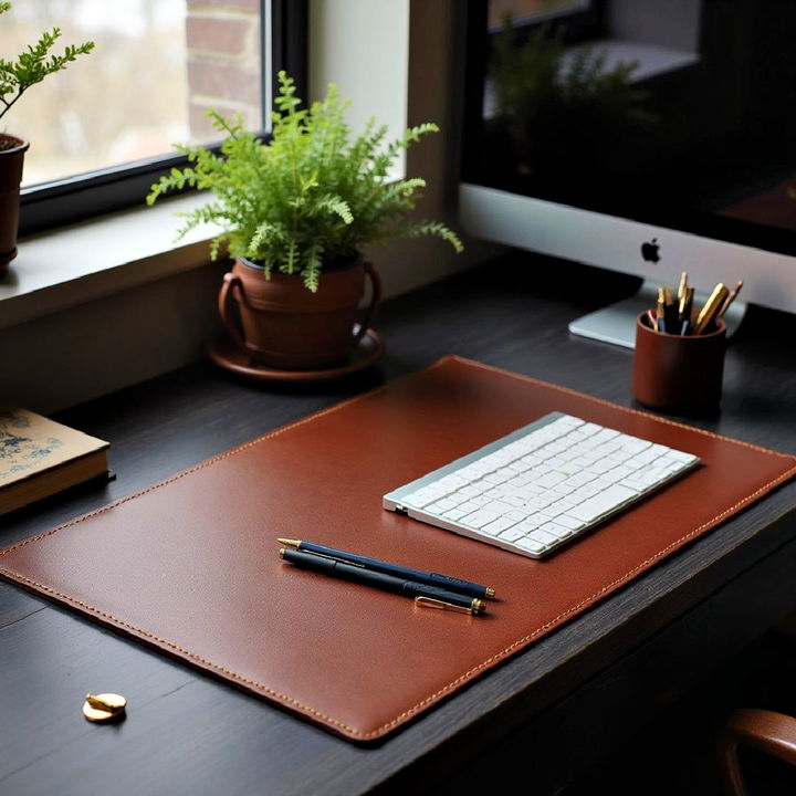 leather desk accessories