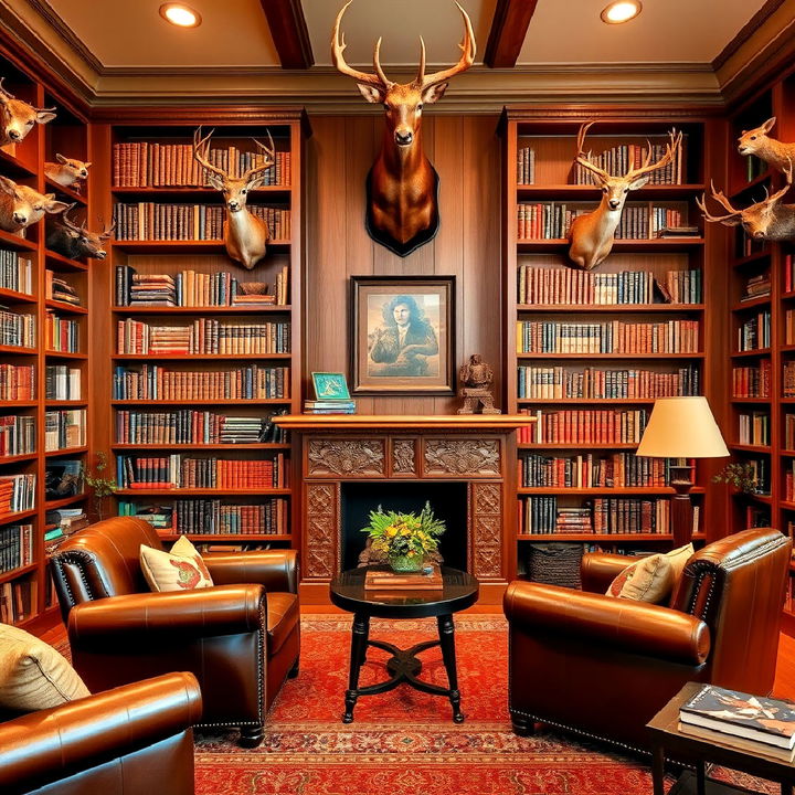 library style trophy room for relaxation