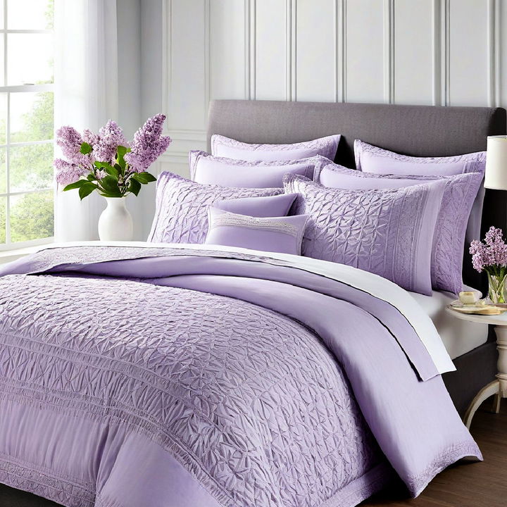 lilac bedding for bedroom