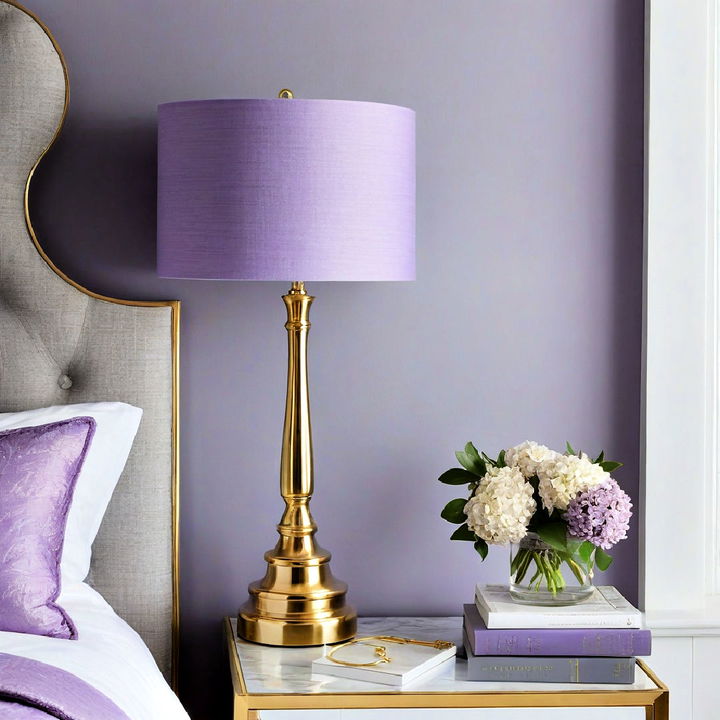 lilac lampshade for bedroom