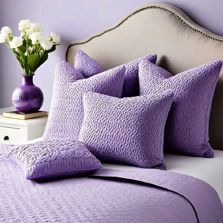 lilac throw pillows for bedroom