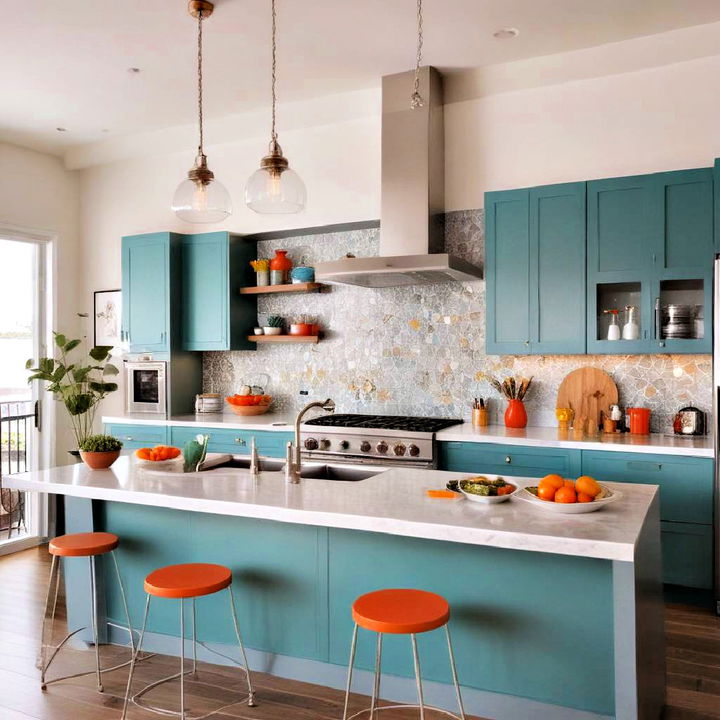 liven up your kitchen with a pop of color